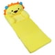 thumbnail image 3 of Sofá infantil amarillo con dibujos de animales, plegable, con asa ancha, suave y transpirable, para leer, relajarse y dormir., 3 of 14