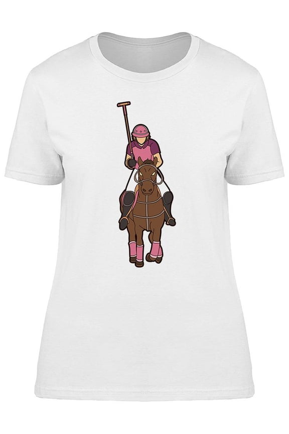 Polo Athlete Front View T-Shirt Women -Image by Shutterstock, Female Small