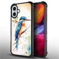 thumbnail image 2 of FKBRCL4U Compatible With iPhone 16 Case, Watercolor Bird Dragonfly Art Pattern For Girl Ultra Protection Shockproof Soft Silicone TPU Non-Slip Back, 2 of 7