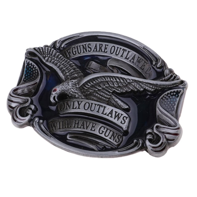 Hebilla De Cinturón De Aleación De Zinc Ovalada De Hombre Americano Vintage Flying Eagle Cowboy Pantalones Accesorios BLESIY Mens Eagle Belt Buckle