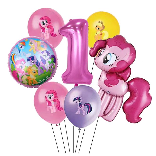 Conjunto de globos de látex de helio para fiesta de bebé, decoración de fiesta de cumpleaños de dibujos animados, suministros para niños y niñas, gran oferta