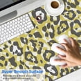 thumbnail image 2 of Long Mouse Pads for Desk,Yellow Leopard Print Pattern Desk Mats on Top Of Desks, Desk Mouse Pad Extra Large with 3mm Non-Slip Base and Stitched Edge for Gaming,Office,Work,Home 47.3"x23.6", 2 of 6