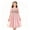 A269 Pink, variant on Glisme Big Girls Dress Embroidered Floral Puff Sleeve Square Collar Court-style Princess Girls Dresses