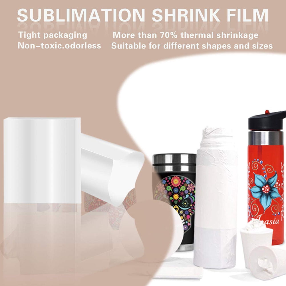 50 Pcs Sublimation Shrink Wrap Sleeves 5x10 Inch - Heat Transfer Film For Mugs, Tumblers & Crafts