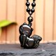 thumbnail image 1 of Colgante de zorro Toma real Collar de piedra Jinyao Obsidiana de ojo de arco iris natural Colgante de zorro de nueve colas, 1 of 6