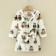 thumbnail image 2 of Albornoz de franela para niños de otoño e invierno, ropa de casa para niñas, lindo pijama para niños, camisón de vellón coral para niños y niñas, 2 of 6