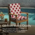 thumbnail image 2 of Soraya Scarlet Red Midback Dining Chair Cushion, 2 of 8