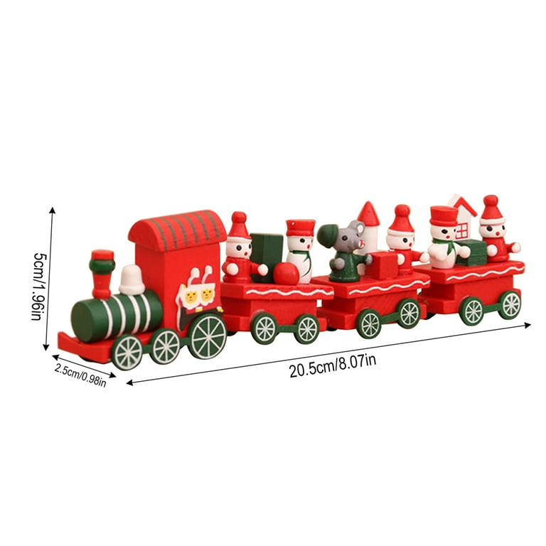 Wooden cheap christmas train