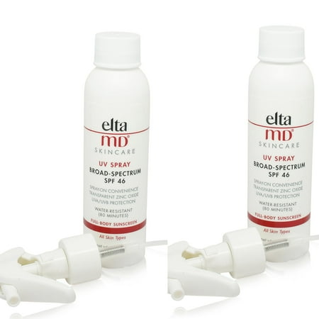 Elta MD UV Spray SPF 46 Full Body Sunscreen 4 oz 2 Pack