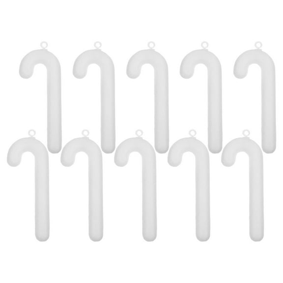 Niceauty 10Pcs White Xmas Tree Ornaments Foam Crutches for Christmas Party Decoration