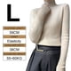 thumbnail image 2 of Suéter de cuello medio para mujer Otoño Invierno Manga larga Cálido Jersey de punto suave Tops, Beige, 2 of 7