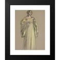 thumbnail image 2 of Edwin Austin Abbey 11x14 Black Modern Framed Museum Art Print Titled - Study for Fiametta's Song (Oil&nbsp;Painting), 2 of 5