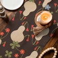 thumbnail image 3 of Brown Gourd Table Runner 70 Inches, Spring Floral Farmhouse Botanical Bed Runner Dresser Scarves Tabletop for Indoor Outdoor Parties/Ceremony/Banquet, 13" x 70", 3 of 9