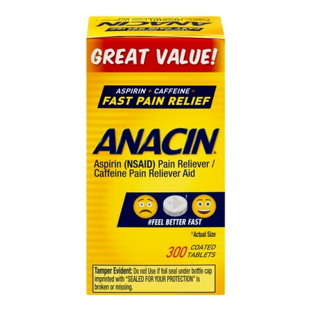 Anacin rapide de la douleur Comprimés Relief - 300 CT