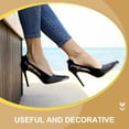 thumbnail image 3 of icolorfuled 3 Pairs Metal Toe Caps for High Heels Decorative Shoe Tip Covers, 3 of 7