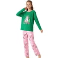 thumbnail image 3 of Topgal Soft Big Girls Christmas Pajamas 2-Piece Long Sleeve & Pants Snowman Jammie Set PJS for Tween Kids Size 10, 3 of 6