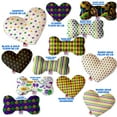 thumbnail image 2 of Pet and Dog Plush Heart or Bone Toy, "Mardi Gras Group", 2 of 11
