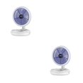 thumbnail image 2 of Wosthever Ventilador plegable USB Ventiladores de techo colgantes montados en la pared con luz LED Lámpara de con enfriador de aire ajustable de Con luz 2Conjunto, 2 of 6