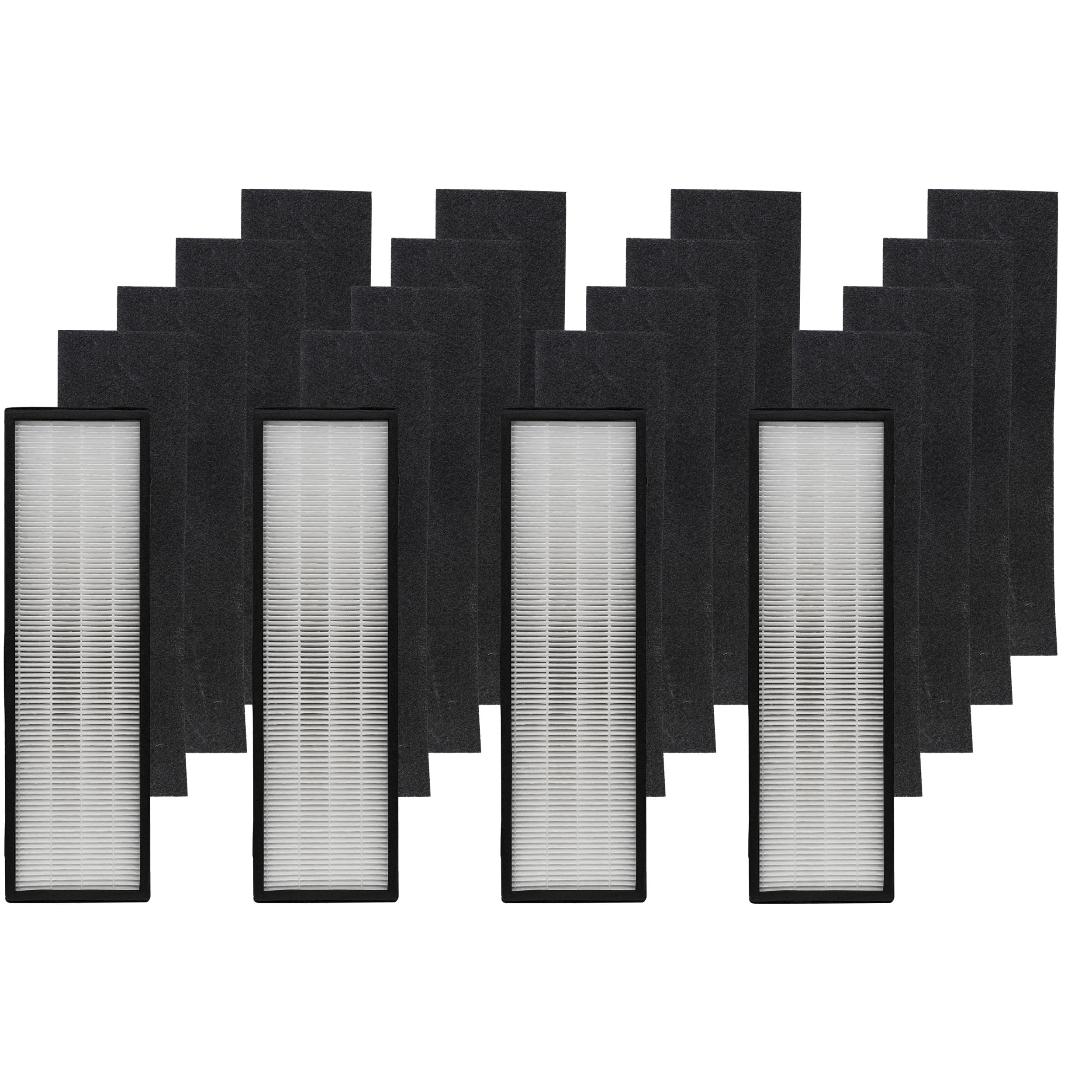 Filter-Monster – Replacement Filter with 4 Carbon Pre-Filters Set, 4 Filters and 16 Carbon Filter Pack - Compatible with GermGuardian Air Purifier FLT4825 Filter Size B