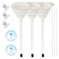 thumbnail image 1 of Wekvgz Beading Funnel for Clay Beads Complete Beading Funnel Kit Practical Beading Funnel Tool Kit Reusable Clay Bead Funnel for Making Bracelets Necklaces White, 1 of 11
