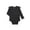 Black Soot 25, variant on Baby Girl Lettuce Edge Bodysuit with Long Sleeves, Sizes 0-24 Months