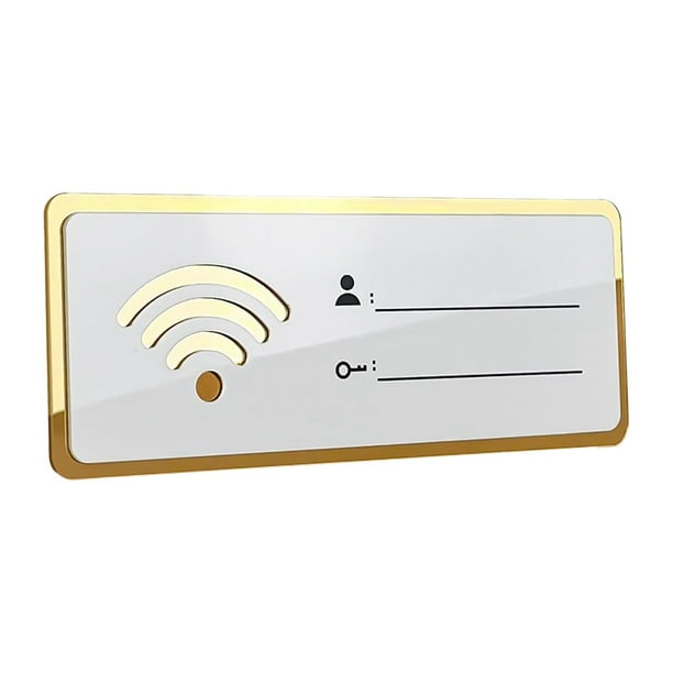 Letrero Adhesivo Espejo Cuenta Contraseña Auto Regalos Tablero de Avisos Escribible Extraíble 8 cm × 20 cm