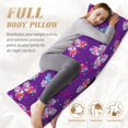 thumbnail image 7 of Naloa Bright Butterflies Body Pillow Cover, Pillowcases with Hidden Zipper Breathable Long Pillow Case (Pillows are not included,20x54 inch), 7 of 7