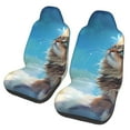 thumbnail image 2 of Haiem Blue Sky Winged Cat Printed Car Seat Covers Set of 2, Universal Fit Car Seat Covers,Protective Seat Covers,Comfortable Car Seat Covers, Easy Installation Seat Covers, 2 of 9