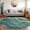 Teal, variant on Addison Rugs Chantille Indoor/Outdoor Transitional Swirls Teal Washable Rectangle Rug, 10' x 14'