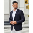 thumbnail image 2 of COOFANDY Men Blazer Jacket Slim Fit Business Casual Sport Coat Two Buttons Travel Blazer, 2 of 6