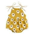 thumbnail image 1 of Kiapeise Baby Girls Summer One-Piece Jumpsuit Sleeveless Floral Strap Romper, 1 of 6
