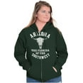 thumbnail image 3 of Arizona AZ Southwest Cow Skull Cool Zip Up Hoodie Men's Women's Brisco Brands 3X, 3 of 6