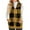 45#Yellow, variant on Womens Fleece Sherpa Vest Winter Sleeveless Fuzzy Fluffy Checkered Plaid Vest Zip Up Jacket Dark Green 2XL