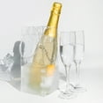 thumbnail image 3 of Muka 3 Pcs PVC Wine Bag with Handle, Collapsible Wine Cooler Ice Bag for Party, Champagne, Wine-Clear, 3 of 7