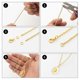 thumbnail image 1 of Split Rings With Lobster Clasps Single Circle Chain Set For Women Men, 1 of 3