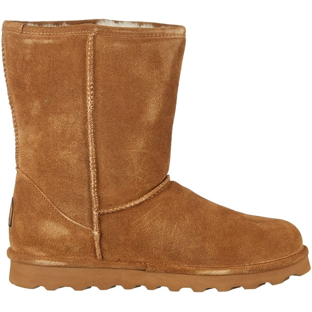 BEARPAW Women s Elle Short Wide Hickory Size 8 Women s Boot Classic Suede Women s Slip On Boot Comfortable Winter Boot