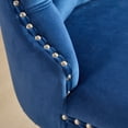 thumbnail image 5 of AOOWOW 26" Counter Height Bar Stools Set of 2, Modern Velvet Barstools with Button Back&Rivet Trim Upholstered Kitchen Island Chairs, 5 of 11