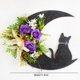 thumbnail image 4 of Corona Gato Y Con Flores para Puerta Halloween 30CM, 4 of 9
