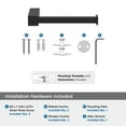 thumbnail image 5 of Amerock Monument Matte Black Single Post Toilet Paper Holder, 5 of 8