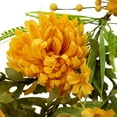 thumbnail image 6 of Northlight 5' x 10" Orange Peony Artificial Fall Harvest Garland, Unlit, 6 of 9