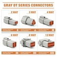 thumbnail image 2 of iCrimp Deutsch DT in 2,3,4,6,8,12 Pin Configurations Sealed Automotive Electrical Connectors+Size16 Stamped Contacts, 94PCS, 2 of 7