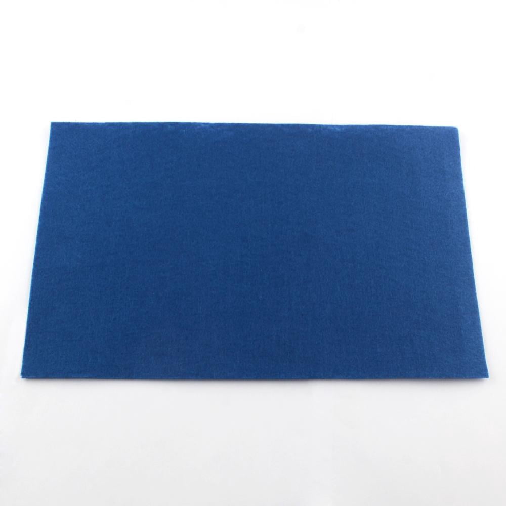 1Bag Non Woven Fabric Embroidery Needle Felt for DIY Crafts Square Blue 298~300x298~300x1mm about 50pcs/bag