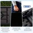 thumbnail image 4 of HaiCube 8 Foot Plastic Folding Table Portable Heavy Duty Rectangular Table with Carry Handle, Indoor Outdoor for Camping Picnic Party Dining, Black, 4 of 9