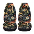 thumbnail image 5 of XYZCANDO Front Vehicle Seats Protector 2 pcs Car Seat Covers Car Front Seat Covers Easy Install Soft Truck Sedan, Rose Floral Pattern, 5 of 10