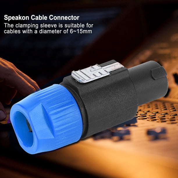 10 UDS CONECTOR DE ALTAVOZ DE AUDIO CONECTOR DE Cable de enchufe Speakon de 4 Pines Para Enchufe de AltaVoz C-NL4FC