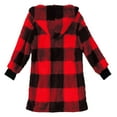 thumbnail image 6 of Winter Coats for Women Bmawag Fashion Womens Plaid Warm Faux Coat Jacket Winter Zipper Long Sleeve Outerwear Gifts for Women on Clearance S-2XL, 6 of 7