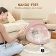 thumbnail image 4 of Babyeap Baby Swing for Infants - Smart Electric Swing with Bluetooth Control 5-point Harness,5 Sway Speed,10 Lullabies(Pink), 4 of 8