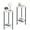 White, variant on SolidPal Set of 2 2-Tier Round Farmhouse End Tables, Small Side Nightstands with Storage Shelf for Bedroom Living Room