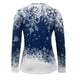 thumbnail image 5 of Pntutb Camisas para mujer Blusa de manga larga con estampado de cuello en V de Navidad Blusa regular estampada Pntutb Pntutb-964, 5 of 6