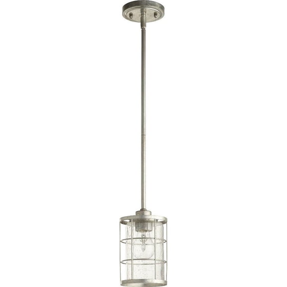 Marlyns Close 1 Light Pendant in Transitional Style 5 inches Wide By 8 inches High-Tumbled Steel Finish Bailey Street Home 183-Bel-3400647